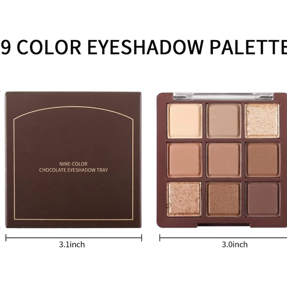 Cream and Brown Eyeshadow Palette with Seamless Blending - Picture 2 of 4